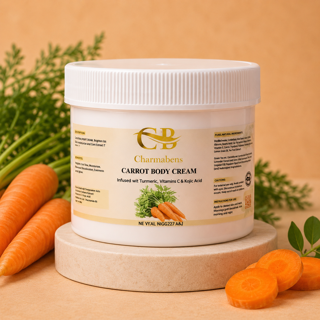 Carrot body Cream